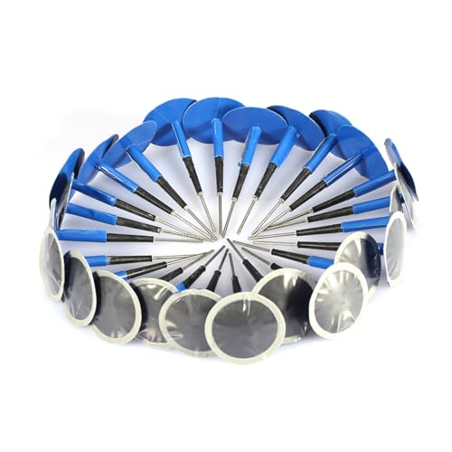Sustvita Universal Tubeless Tire Patch�F24pcs Tire Punture Repair Kit Mushroom�v���O�p�b�`�K���ԁA�I�[�g�o�C�A�d�C�����ԗp (48*6mm)