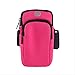Taoke Sport étanche Courir Sac Bras extérieur Unisexe Ceinture Bras Sac Poignet Fitness Randonnée Gym téléphone Portable Forfait 6.5inch dongdong (Color : Rose)