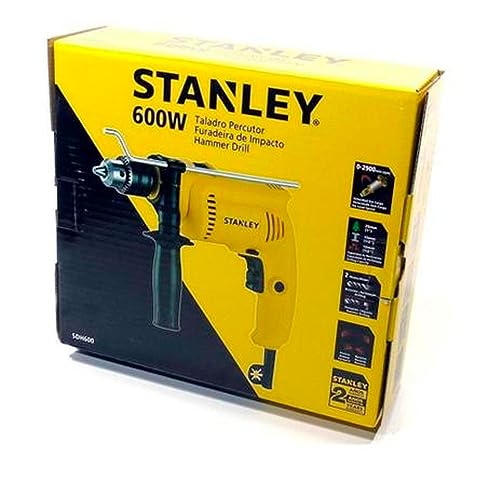 STANLEY Furadeira de Impacto Velocidade Variável e Reversível de 1/2 Pol. (13mm) 600W 220V SDH600