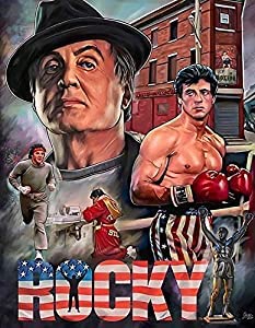 Rocky Movie inspired Boxing Gym- Vintage 15 x 20cm Reproduction Metal Sign, Plaque, Poster, Ideal for Kitchen, Bathroom, Shed, Pub, Bar, Man Cave etc … (A4-20x28cm) (A5-15x20cm)