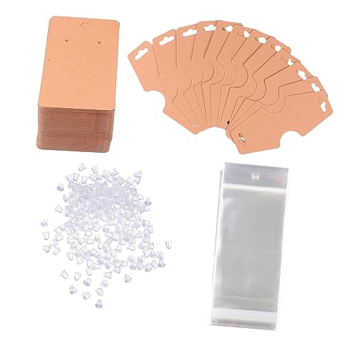 SHINEOFI 400pezzi Impasto Di Cartone Per Orecchini Schede Espositive Per Gioielli Confezione Decorativa Pre-tagliati Resistente