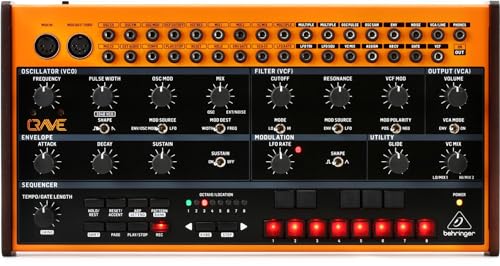 Sintetizador semimodular analógico CRAVE de Behringer con 3340 VC...