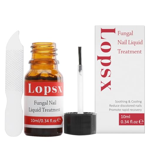 Traitement Mycose Ongles des Pieds Puissant Lopsx Traitement Mycose Des Ongles Antifongique Efficace Traitement, Soin Des Pieds pour Éliminer les Champignons, 10ml avec pinceau applicateur