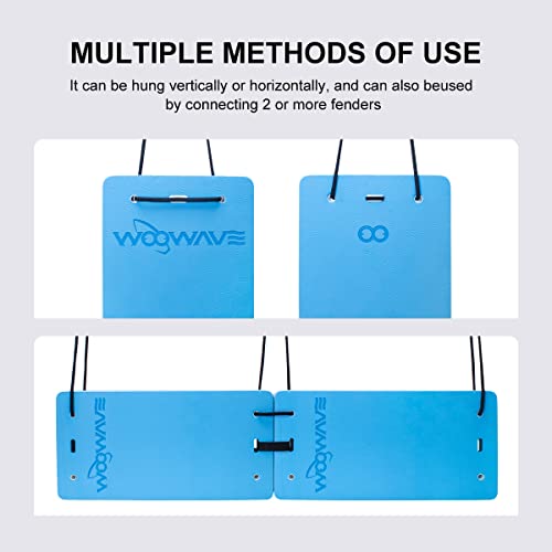 Woowave Flat Fender Prevent Scratches For Yacht Motorboat Boat Bumper, 3 Layer Eva Boat Fender With Rope (20Inch, Blue) #TOP5