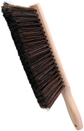 OAKART Hand Brush Soft Bristle with Oiled Beech Wood Handle 14 Inch Long (Brown)