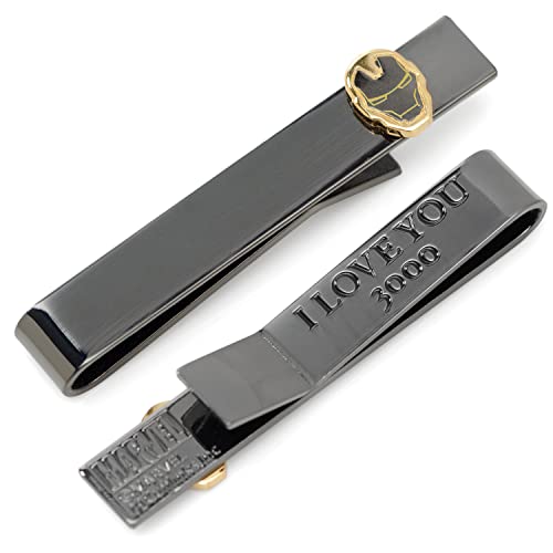 Iron Man "I Love You 3000" Gunmetal Hidden Message Tie Bar, Officially Licensed By Marvel. #TOP29