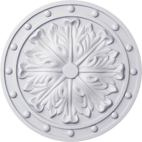 Ekena Millwork CM20FO 20 1/2-Inch OD x 2-Inch ID x 1 1/2-Inch P Foster Acanthus Leaf Ceiling Medallion