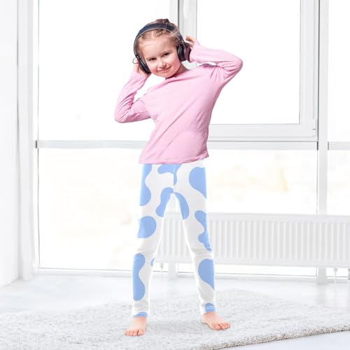GuoChe Cow Blue Teen Girls Shorts Cotton Cartwheel Shorts Lounge Pants Under Skirt4