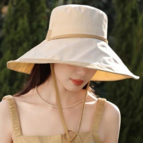 Sombrero de sol para mujer con ala ancha y protección UV miniatura 7