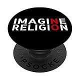Imagine No Religion Atheist Free Thinker PopSockets Grip and Stand for Phones and Tablets