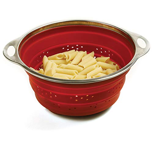 Norpro Large Silicone Knockdown Colander, 9.5&Quot X 11&Quot X 4.5&Quot, Red #TOP3