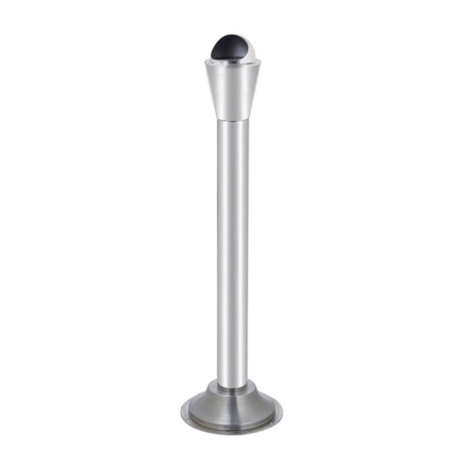 Stand ashtray Outdoor Stainless Steel Smoking Area Ash Pillar Cigarette Extinguishing Bucket Pillar(Silver)