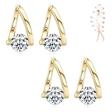 Honorable Joy Lymphatic Earrings for Women, Lovefinity™ Lymphatic Magnetotherapy Earrings Halolux Lymphvity Germanium Hoop Earring Jewelry(Gold&Gold)