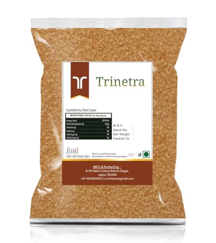 Image of Trinetra Desi Khand (Raw Sugar /Khandsari) | Unrefined & Healthier Alternative | 750g