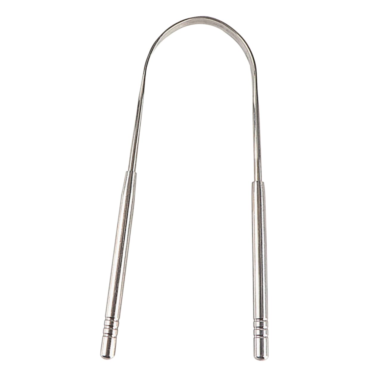 HAPINARY 2Pcs Stainless Steel Scraper Oral Tool for Bad Breath Fresh Breath Durable Silver and Finish Cleaning Brush for Adults