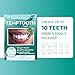 Temptooth Tooth Replacement Product with Coloring Material