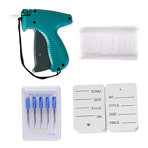 Tagger Gun for Clothes, Clothes Tag and Labels Clothing Tagging Gun Price Tag Gun for Clothing, 5 Steel Needles 500 Clothing Labels, 1500 Barbs Fasteners