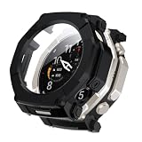 FDHYFGDY Custodie per Amazfit T-Rex Ultra 2, Custodia Protettiva con Pellicola Protettiva per lo Schermo, Rigida Antigraffio Ultra Sottile, Cover per Amazfit T-Rex Ultra 2 - Nero