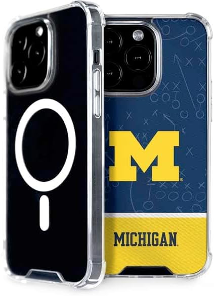 Skinit Phone Case Compatible with MagSafe iPhone 14 Pro - Officially Licensed University of Michigan M Design