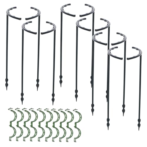 VICASKY 1 jeu de cages de support pour plantes avec pinces à grimper, supports réglables pour plantes en pot hautes et hortensias pour plantes d'intérieur et soins du jardin
