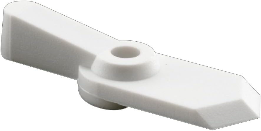 Prime-Line L 5759 Pointer Latch, 5/8 in., Plastic, White, 12 Latches with Screws (48 Pack)