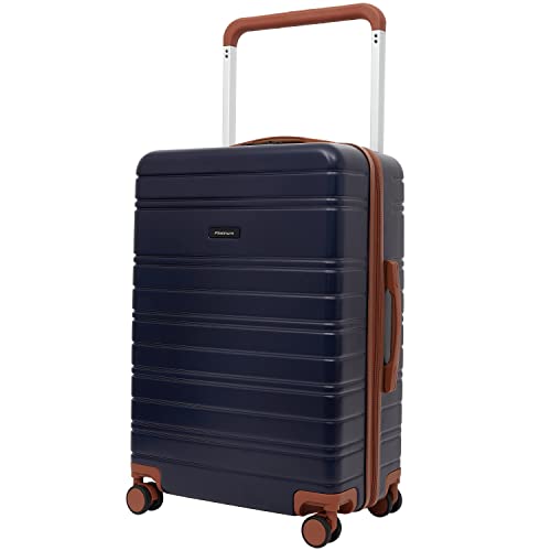 Image of Travelers Club 2PC or 20 inch Navigate Luggage Set, Navy Blue, 20 inch Carry-On