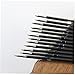 TOSSPER 10pcs 0.7mm Black Ballpoint Pen Refills School Office Bullet Ball Point Pen Refill Replacement