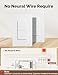 MOES WiFi Smart Light Switches, No Netural Wire No Hub Required, 2.4GHz Single Pole Switch, Compatible with Alexa Google Assistant