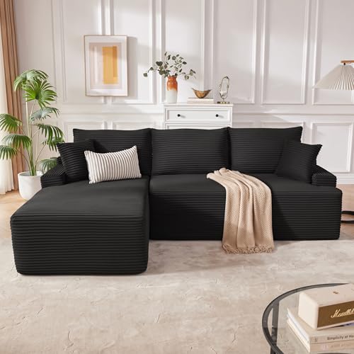 Mangodan Cloud Sectional Sofa, Boneless Couch for Living Room, Modular