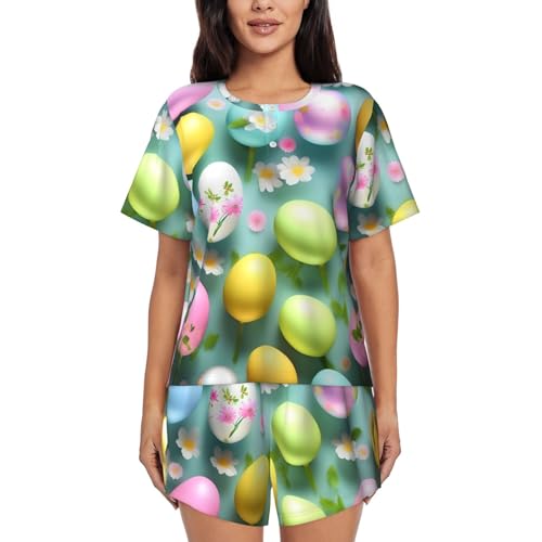 Pyjama deux pièces femme coupe ample pour stopper l'inconfort nocturne avec short
