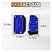 2PCS Non-Slip Car Pedal Covers, Automatic Transmission Gas Pedal Brake Pedal Cover, Aluminum Alloy Pedal Pads for Safe Driving, Car Replacement Accessories, Fit for Car SUV ATV (Blue)