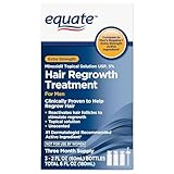 Generic Equate Hair Regrowth Treatment for Men, Extra Strength, 3 Month Supply, 2 oz Bottles, 3 Count - Effective Thinning Hair Solution