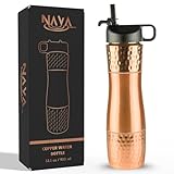 Pure Copper Water Bottle For Drinking Water with...