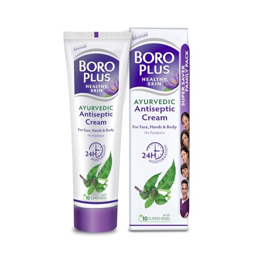 BoroPlus Soft Antiseptic Cream | Light & Non-sticky | Provides 24 hour moisturisation|Ayurvedic Cream for all seasons |Hand Cream, Body Cream & Face Cream |No Paraben & Silicons | Moisturises Dry Skin| 10 Natural Ingredients|Vitamin E | With Fruit Water and 10 Super Herbs – 100 ml