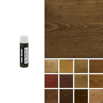 Littlefair's Wood Stain Water-Based - (Dark Walnut) – Non-Toxic, Eco-Friendly & Quick Drying - Easy-to-Apply, Concentrated Formula for All Wood Types – 15ml Tester Pot