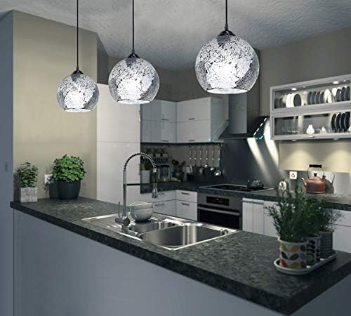 Vintage Glass Globe Ceiling Hanging Pendant Light Shade Mosaic Lighting Hand Crafted M0103