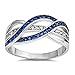CHOOSE YOUR COLOR Sterling Silver Knot Ring