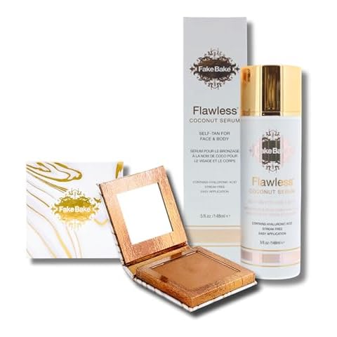 Fake Bake Flawless Coconut Tanning Serum and Bronzing Powder Face & Body Compact Cover