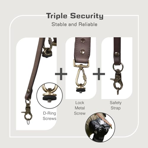 Image of Camera Harness for 2 Cameras,Dual Shoulder Leather Camera Strap,Full Grain Leather Harness for Photographers