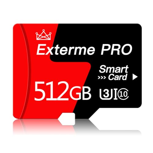 Image of 512GB Micro SD Card 512GB Memory Card with SD Adapter Micro SD Memory Cards Mini SD Card for Camera Class 10 High Speed TF Card for Drone,GOPRO
