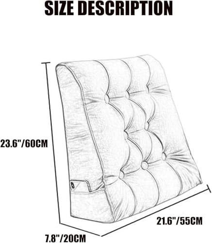 Traversin triangulaire tête de lit support de positionnement vert - 6