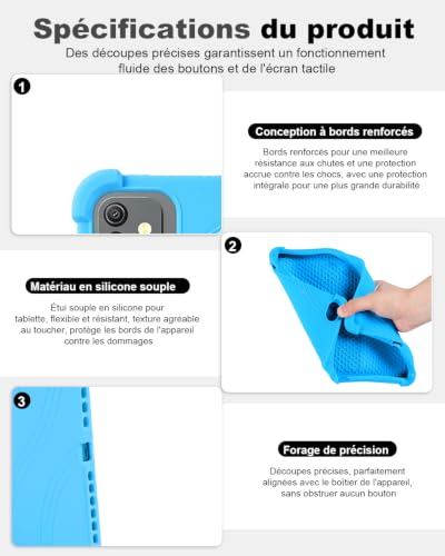 Tablette Blackview Link 8 protégée contre la casse des enfants