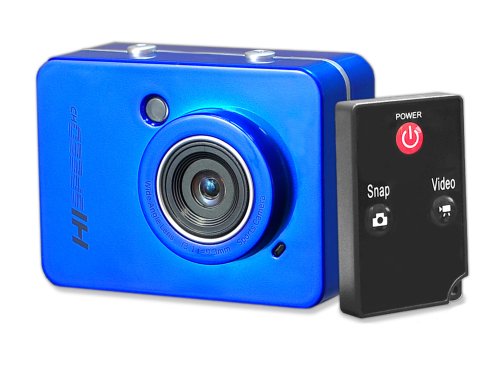 Image of Pyle Hi Speed Sports Action Camera - HD 1080P Mini Camcorder w / 12 MP Cam, 2.4 inch Touch Screen USB SD Card HDMI, Battery - Waterproof Case, USB Cable, Wireless Remote Control, Mount - Pyle PSCHD60BL (Blue)