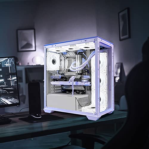 Conisy Silent Series 120Mm Case Fan For Computer Case, Led Pc Case Fan With 4Pin Molex & 3Pin Motherboard Connector - White (2 Pack) #TOP2