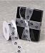Sheer White Organza Ribbon with Black Paw Prints 1 1/2" X 25 Yds Spool