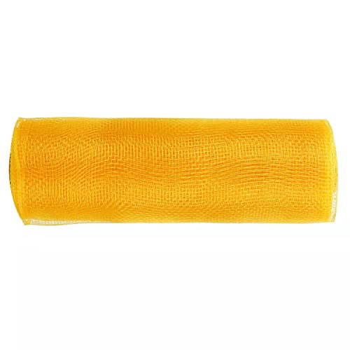 10 inch x 30 feet Plastic Mesh Ribbon - Value Mesh (Yellow Gold)