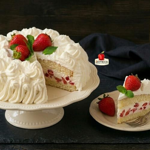 Torta fragole e panna