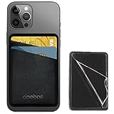 stick on wallet for phone amazon 【Súper Adhesivo】 La porta movil adhesiva resistente y reutilizable garantiza que la funda de la tarjeta se adhiera firmemente a la parte posterior del teléfono o la carcasa del teléfono.