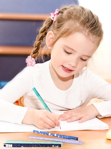 GutSache 5er Set radierbare Gelstifte mit thermoempfindlicher Radiertinte, Radierbar Tintenroller 0,7mm, Verschiedene Tintenfarben und Tiermotiven & Astronauten-Designs, Für Schulsachen Bürobedarf