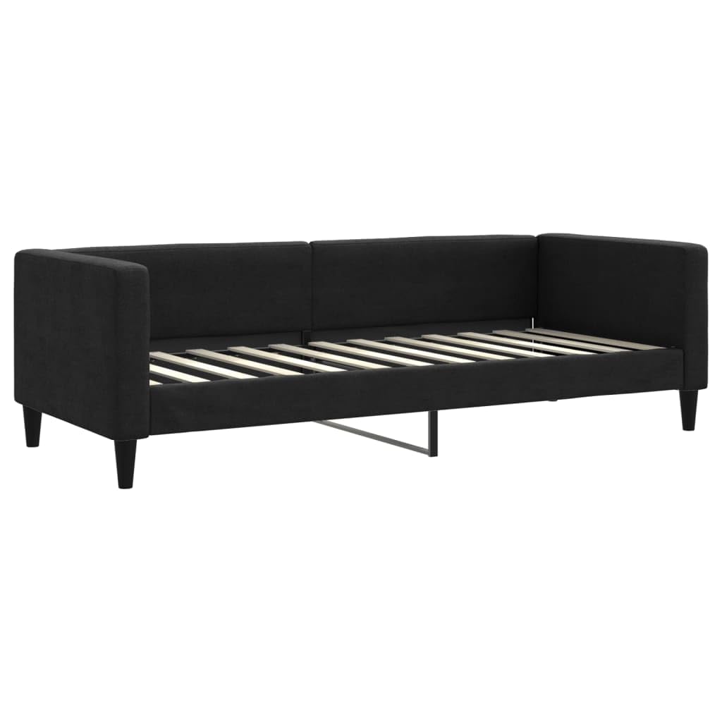 Tapicerowana 2 w 1 do salonu i sypialni Czarny 80x200 cm